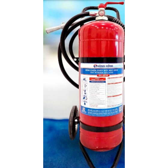 Bình chữa cháy xe đẩy bột ABC 35kg Sông Hồng SH.AP35.