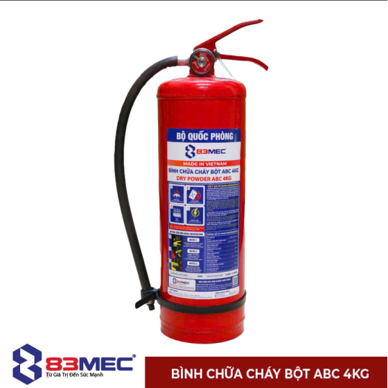 BÌNH CHỮA CHÁY BỘT ABC 4KG BQP 