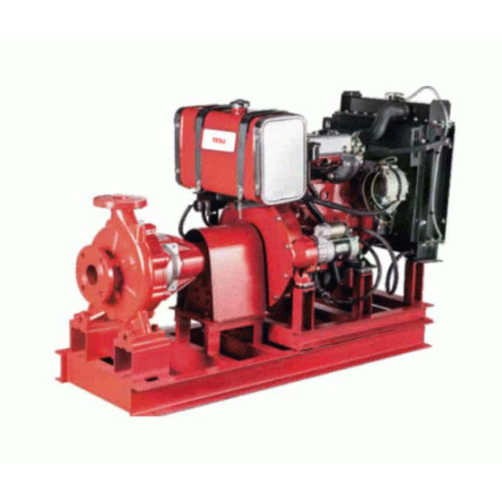 Máy Bơm chữa cháy Diesel trục Rời Tesu N60.