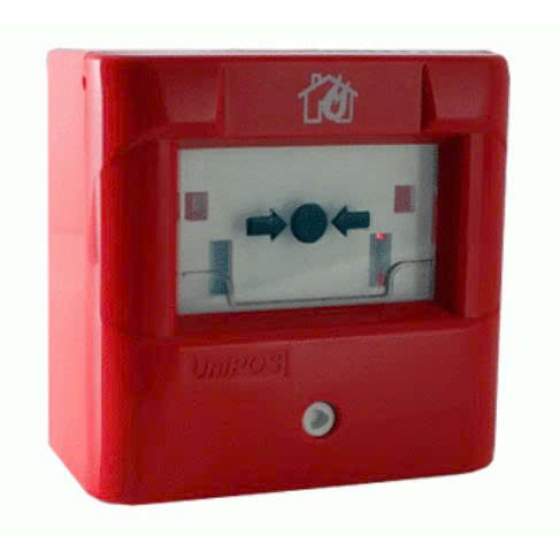 Nút nhấn khẩn báo cháy vuông thường Unpos FD3050.