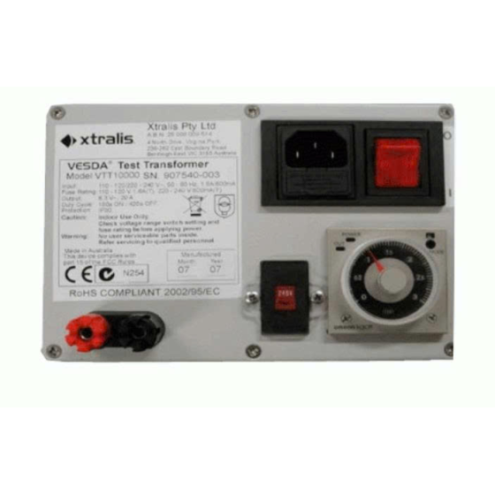 VTT-10000,Bộ biến áp Xtralis.