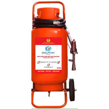 Bình chữa cháy bột ABC xe đẩy Dolphin DPA-ABC35