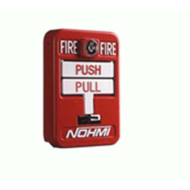 Nút nhấn khẩn báo cháy đơn và đôi Nohmi FMM01U series.